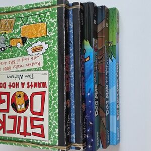 Children's Books - Dog Man, Cat Kid, And Stick Dog Comic Book Set - Ages 8 To 12